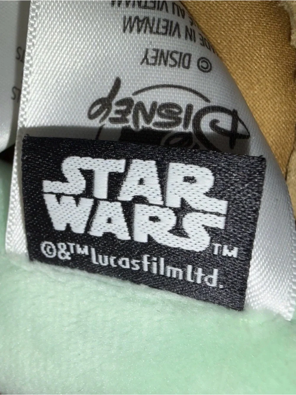 Star Wars Baby Yoda Plush in Light Green and Tan